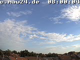 Der Himmel über Mannheim um 8:00 Uhr
