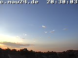 Der Himmel über Mannheim um 20:30 Uhr