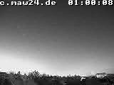 Der Himmel &uuml;ber Mannheim um 1:00 Uhr